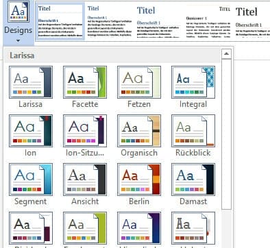 Schneller im Office: Fünf Tipps für Word 2013 Word Designspeichern 2