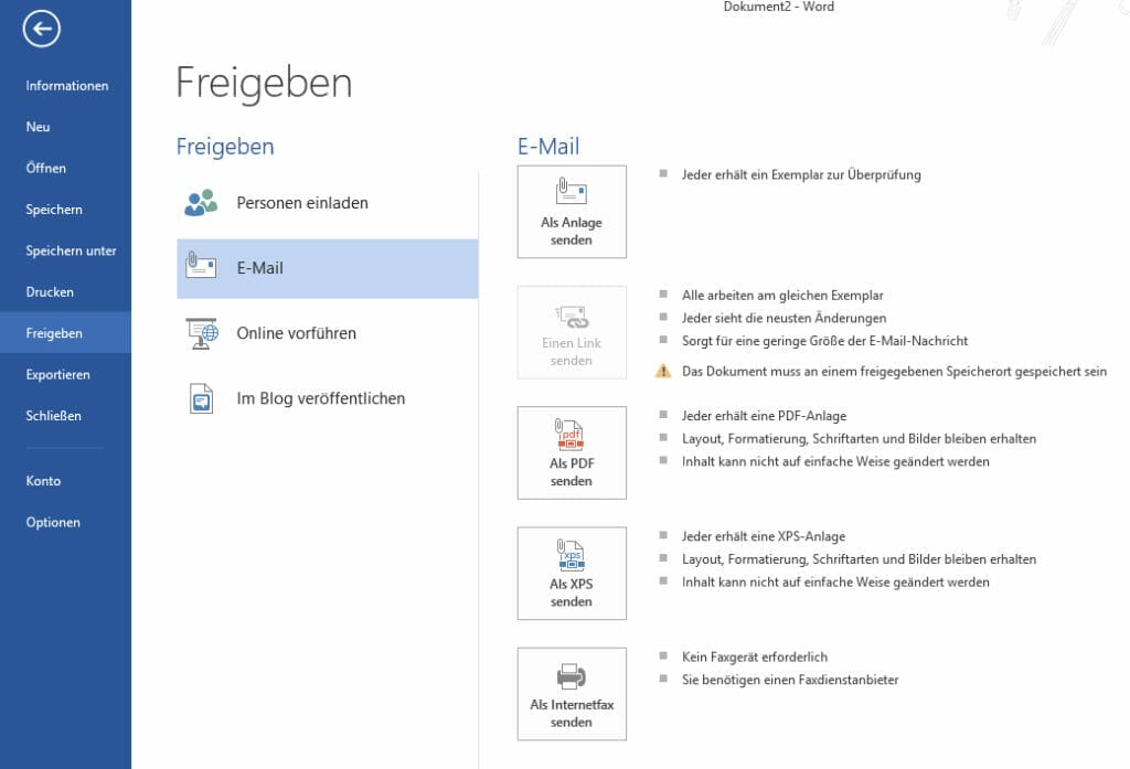 Word_Freigeben3 Microsoft Office (Screenshot)