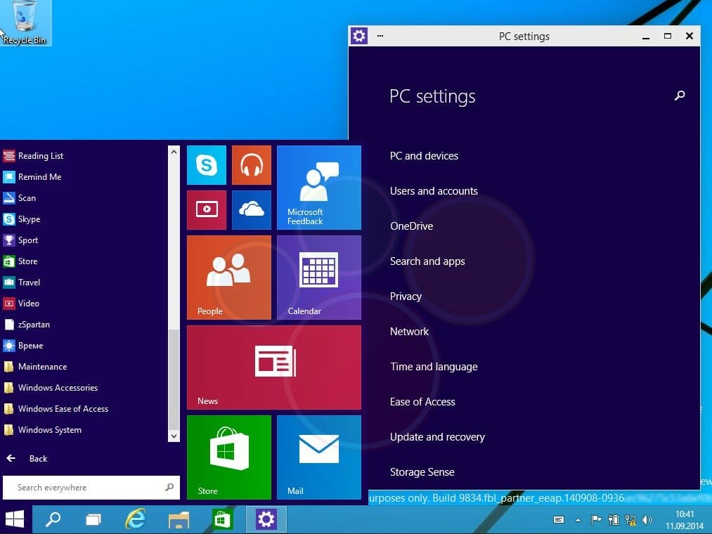 Winfuture.de (Screenshot) Windows 9 Screenshot