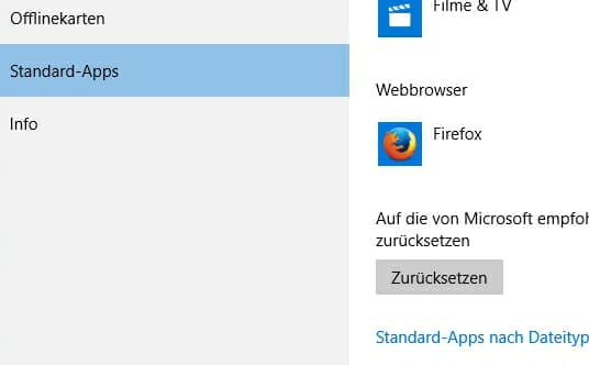 Windows 10 Browser ändern
