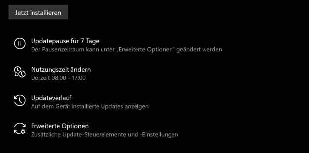Update in Windows 10 und Windows 11 aussetzen