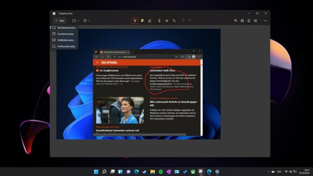 Screenshots Windows 11 machen