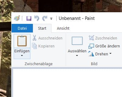 09 Bildschirmfoto in Paint unter Windows 10 einfügen