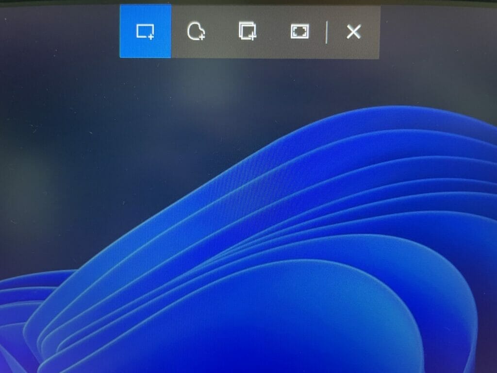 Windows 10 Screenshot Ausschneiden-und-Skizzieren-Leiste