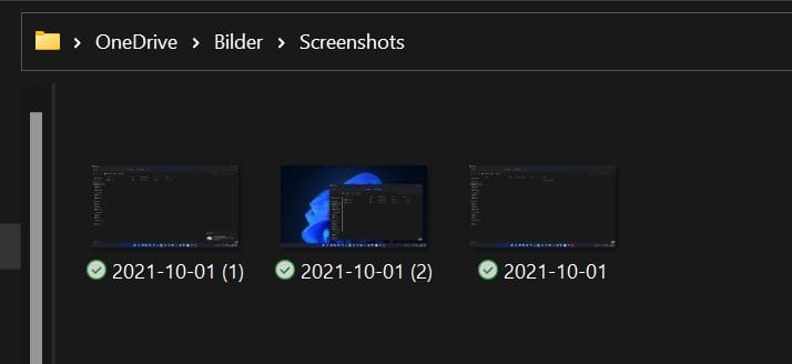 22 Screenshot Ordner Windows 10