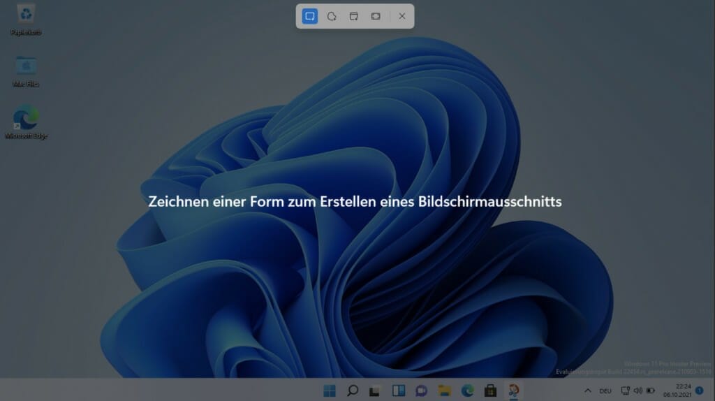 Screenshot zeichnen mit Windows 11