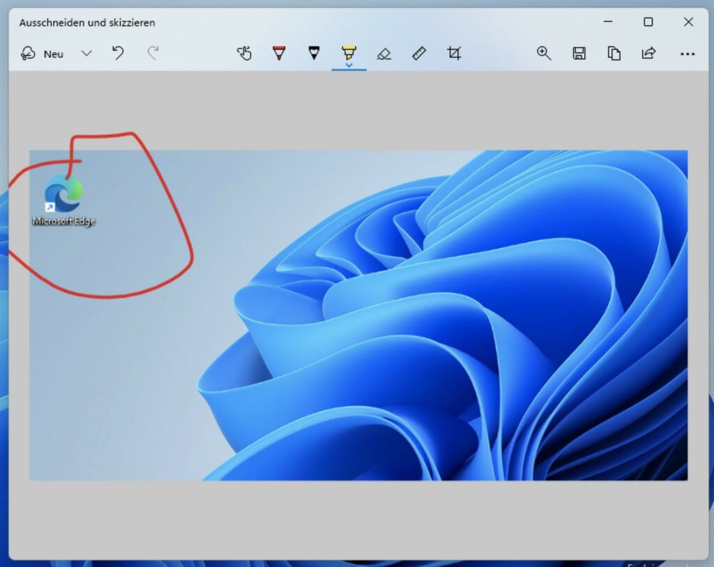 40 Screenshot bearbeiten mit Windows 11 Snipping Tool