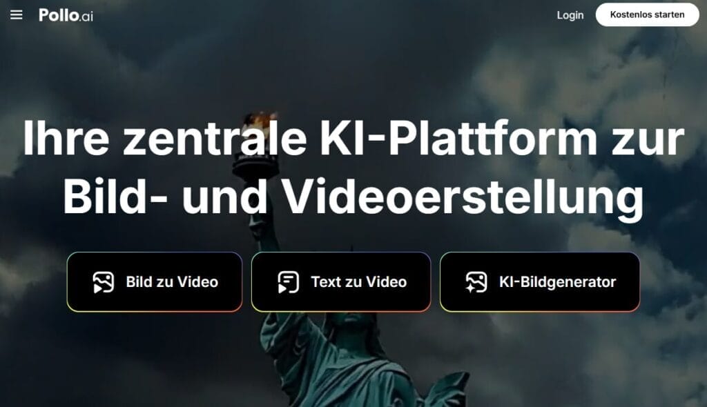 KI-Plattform für Bild- und Videoerstellung