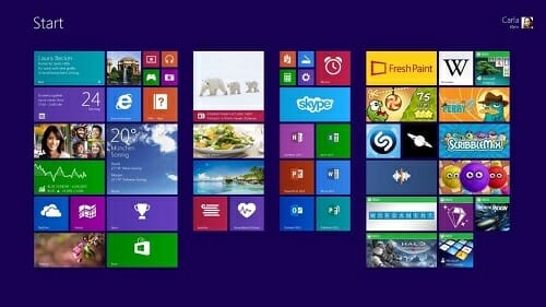 Windows 8.1-Produktschlüssel finden – so geht’s - Startscreen von Windows 8.1 