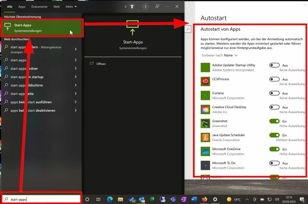 Windows 10 Autostart finden 1200