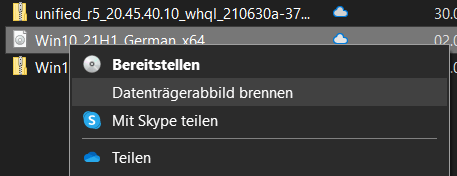 Windows 10 ISO Brennen